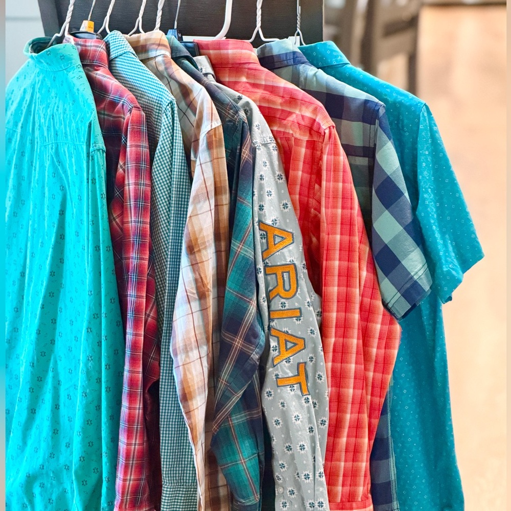 Lot of Boys Western button down dress shirts